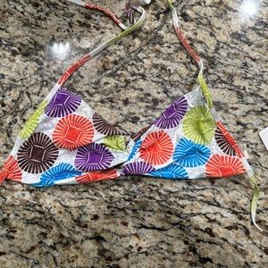 L Space large bikini top, multi color, nwt